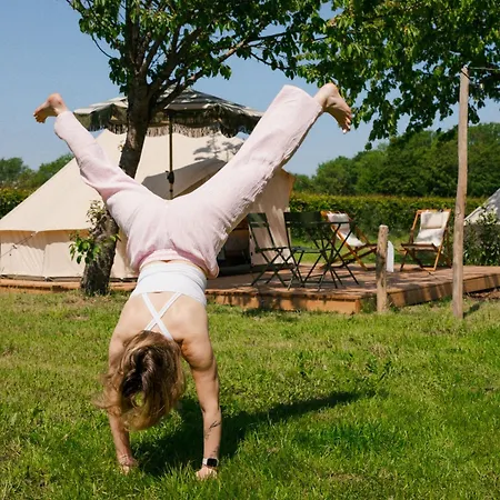 Hoeve De Binnenplaets - Glamping Tent Met Hottub Luxe tent Schimmert